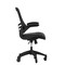 Flash Furniture Black Leather Mid-Back Task Chair - Roller Wheels BL-X-5M-LEA-RLB-GG - alternate 8